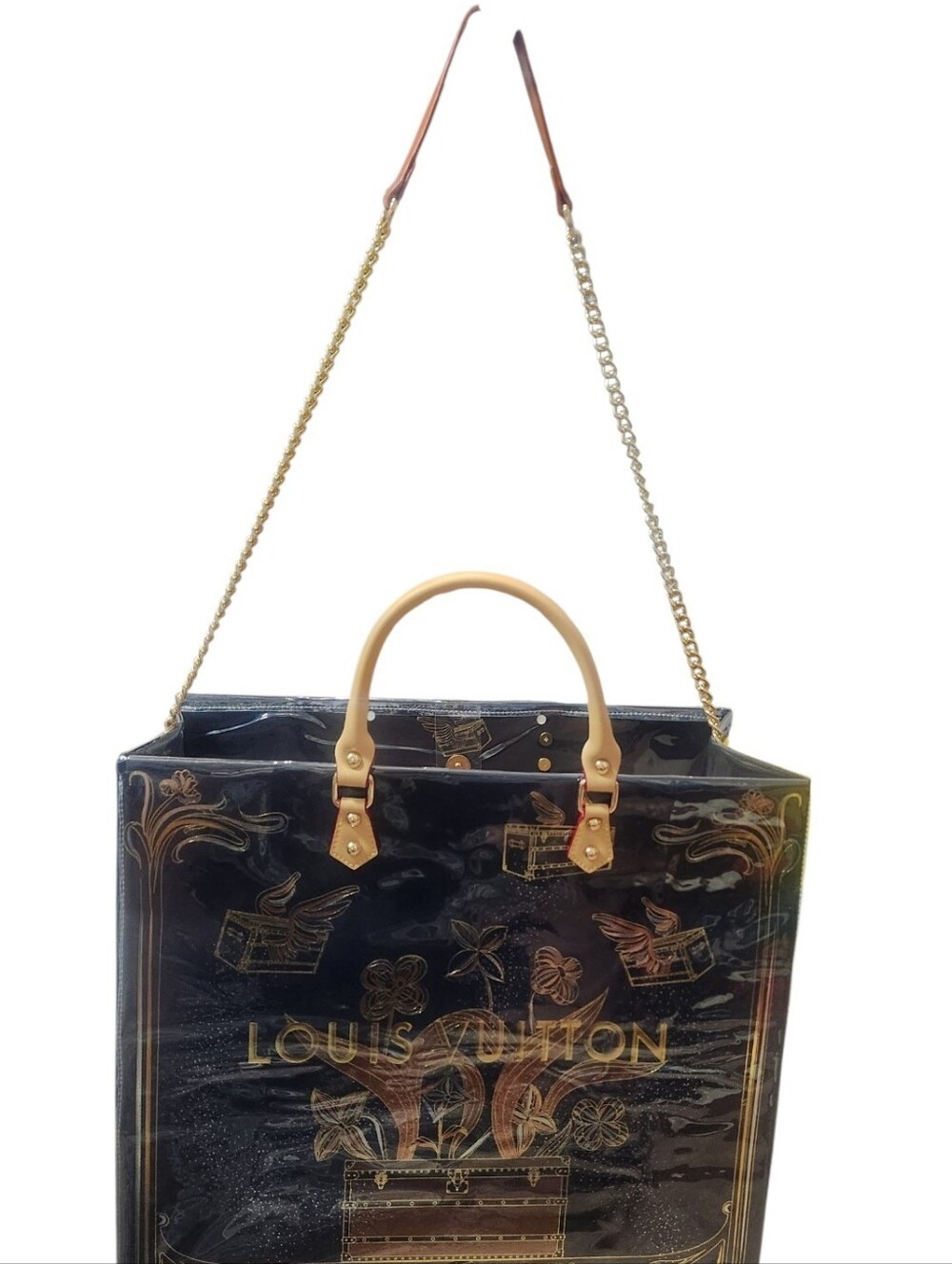 LV Le Voyage Des Lumières Tote with Turquoise Scarf - Picture 12 of 14